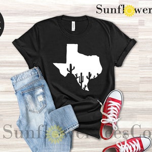 Texas Shirt, Texas Shirt Women, Texas State T Shirt, Texas Cactus Shirt ...