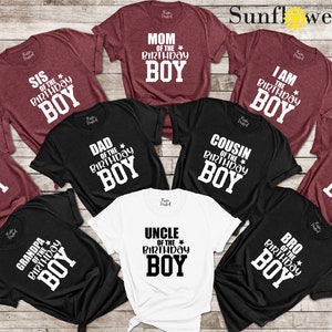 Family Birthday Shirts, Family Matching Birthday Shirt, Sister Brother Husband Dad Mom of Birthday Boy T-Shirt, I am the Birthday Boy Shirt