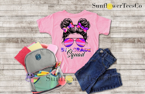 Little Miss 5th Grade Shirt For Girls, Sassy Girls Shirt, School girls, 5th Grade Girls Shirt, fifth Grade Shirt, First day of school gift