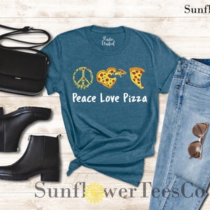 Peace Love Pizza Shirt, Funny Pizza Shirt Women Men, Pizza Lover Gift, Pizza T-shirt for Toddler, Pizza Slice Tee, Gift Shirt for Pizza Fan image 8