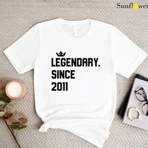 15th Birthday Shirt, 15th Birthday Gift, Custom Legendary Since Birthday Shirt,Fifteen Birthday Outfit,15 Years Old Shirt,15 Years Old Gift afbeelding 2