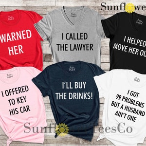 Matching Divorced Party Shirts, Divorced Celebration T-shirts, Funny ...