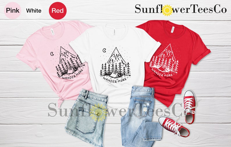 Mountain Shirt, Travel Shirt, Wanderlust Shirt, Camping Shirt, Hiking Shirt, Adventure Shirt, Explore Tee, Nature T Shirt, Outdoor Shirt bild 5