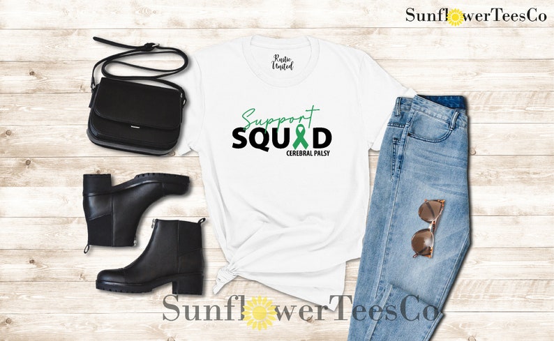 Cerebral Palsy Shirt, Support Squad Cerebral Palsy Shirt, Cerebral Palsy Day Gift Shirt, Awareness Month Shirt,Special Needs Mom Teacher Tee image 2