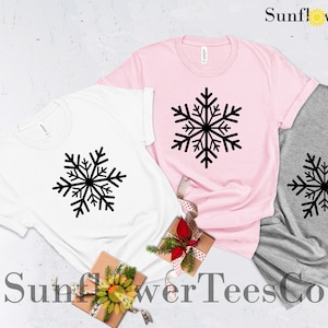 Snowflake Christmas T-shirt, Family Christmas Shirts Funny, Womens Christmas Shirt, Winter T-shirt, Christmas Vacation Shirts For Women image 7