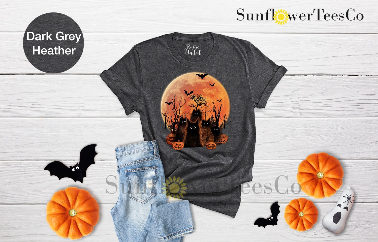 Halloween Gift, Black Cat Shirt, Cat Lovers, night shirt,Cat Murder Halloween t-shirt, Funny Halloween T-Shirt, Black Cats & Pumpkins Shirt,
