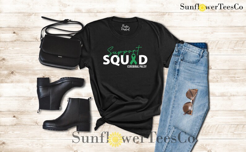 Cerebral Palsy Shirt, Support Squad Cerebral Palsy Shirt, Cerebral Palsy Day Gift Shirt, Awareness Month Shirt,Special Needs Mom Teacher Tee image 4
