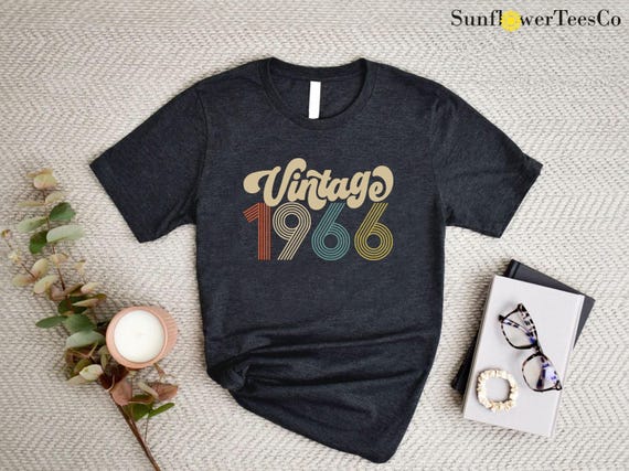 60th Birthday Shirt, Vintage 1966 Shirt, Mom Birthday Gift, Dad Birthday Shirt, Friend Birthday Party Gift Ideas, 60th Birthday Woman