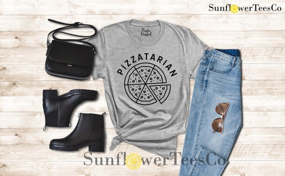 Pizzatarian Shirt Women Men, Funny Pizza Lover Gift Shirt, Food Lover T-shirt, Pizza Tee, Pizza Party Shirt,Pizza Addict Shirt,Italian Shirt