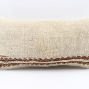 Anatolian Kilim Lumbar Pillow Cover 10x20 inch 25x50 Cm Mini size Pillow Oriental art deco cushion cover Turkish Handmade Decorative  KA-227