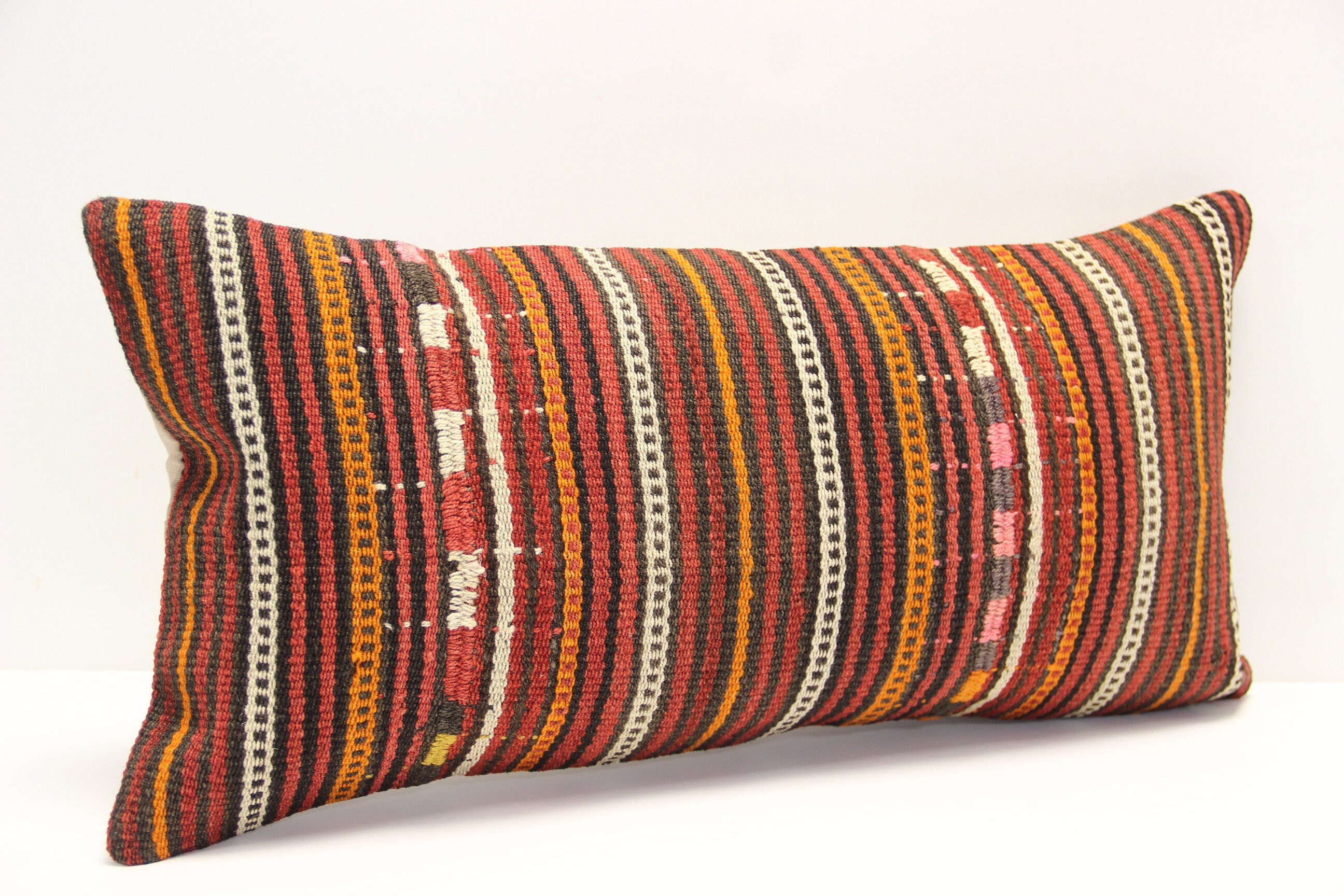 Kilim Lumbar Pillow Cover 12x24 inch 30x60 Cm Bedding Pillow Etsy