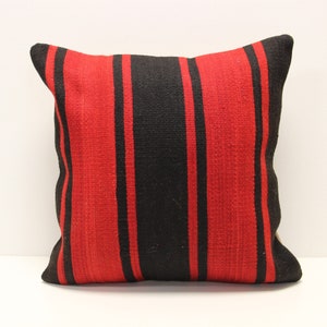 Kilim Pillow Cover 18x18 inch 45x45 Cm Square pillow cover Bedding Pillow Turkish Handmade Decorative Home Design Boho Pillow KZ-24