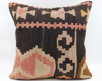 Throw kilim pillow cover 20x20 inch 50x50 Cm Handmade Square Novelty Whipcord Chair Oriental Decorative Pattern kilim Cushion cover KL-147
