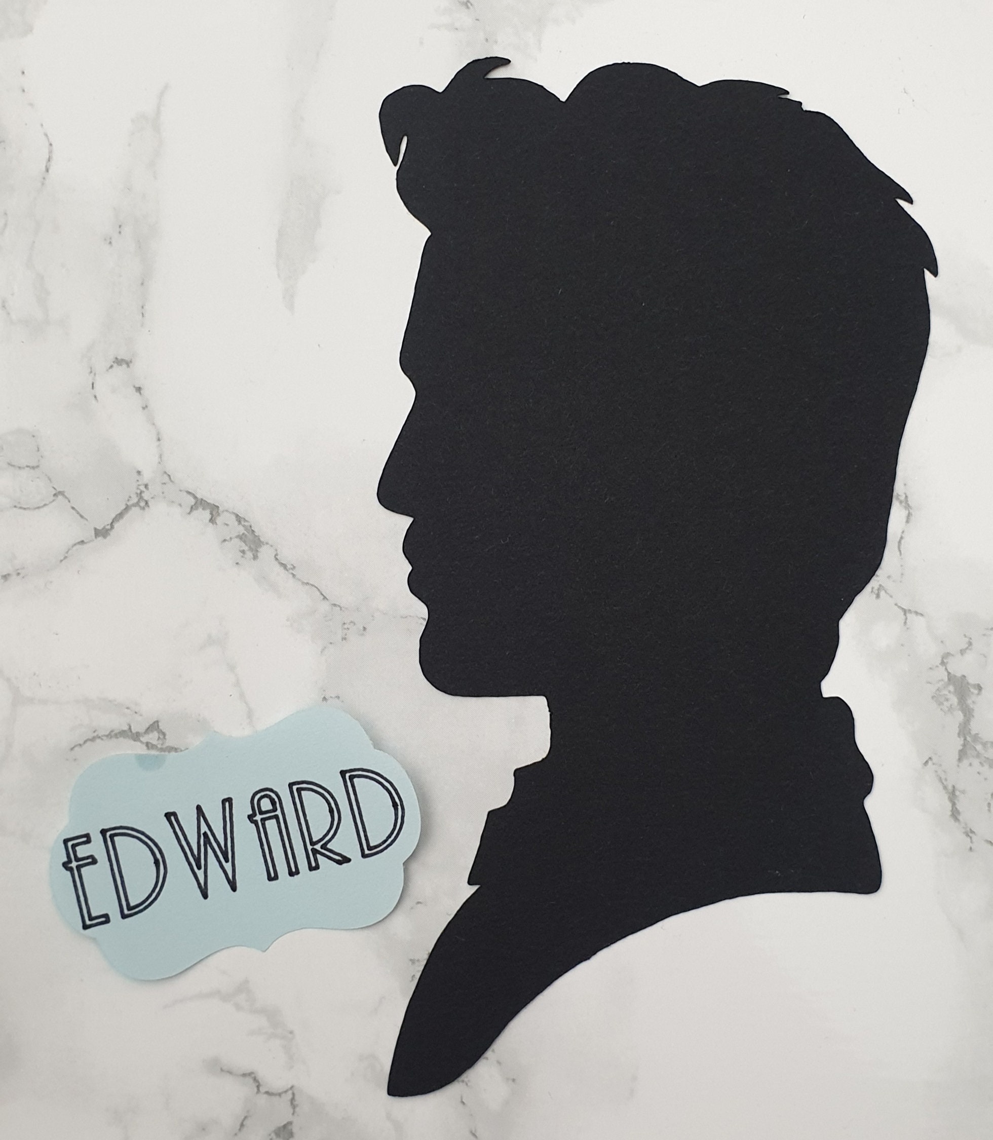 Twilight Saga Cutout Silhouettes Bella Swan Edward Cullen Etsy