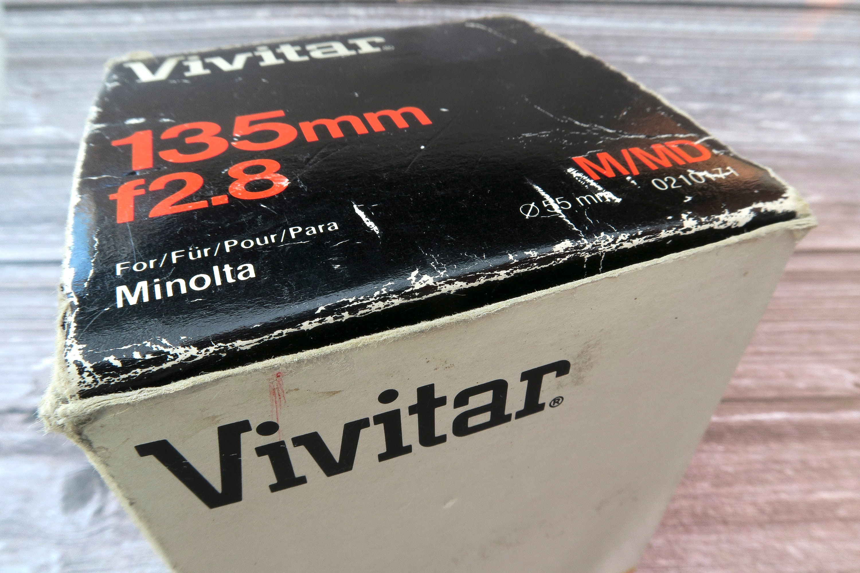 Téléobjectif Vivitar 135mm F/2.8 – Monture Minolta M/MD, Manuel, Filtre 55mm