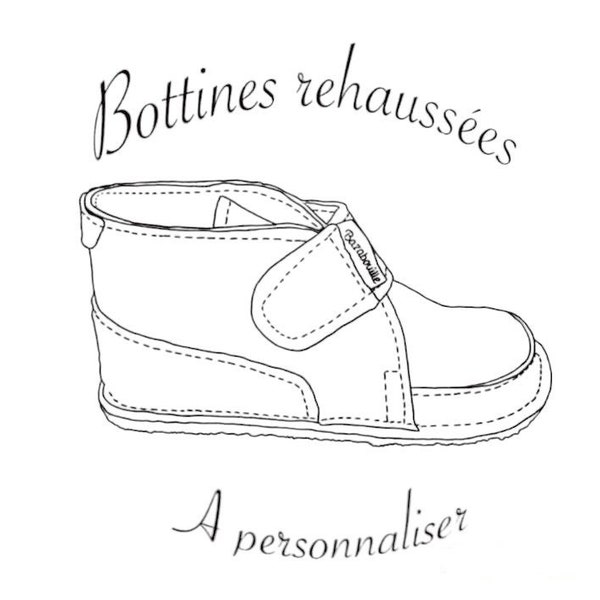 Bottines "Réhaussées" a scratch a personnaliser