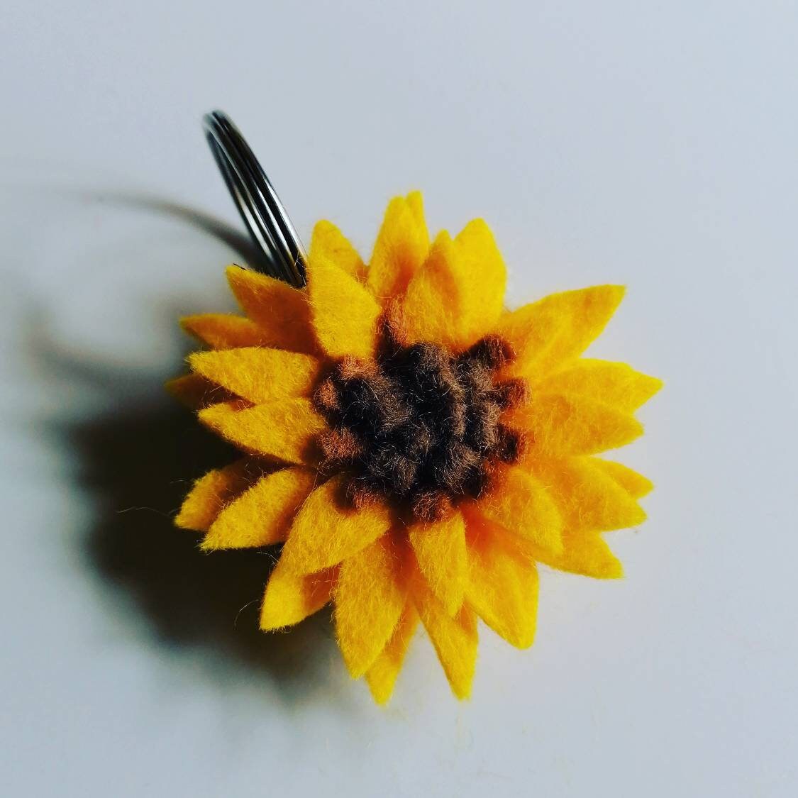 Handmade Felt Flower Keyring Gift Children's Bags Etsy UK