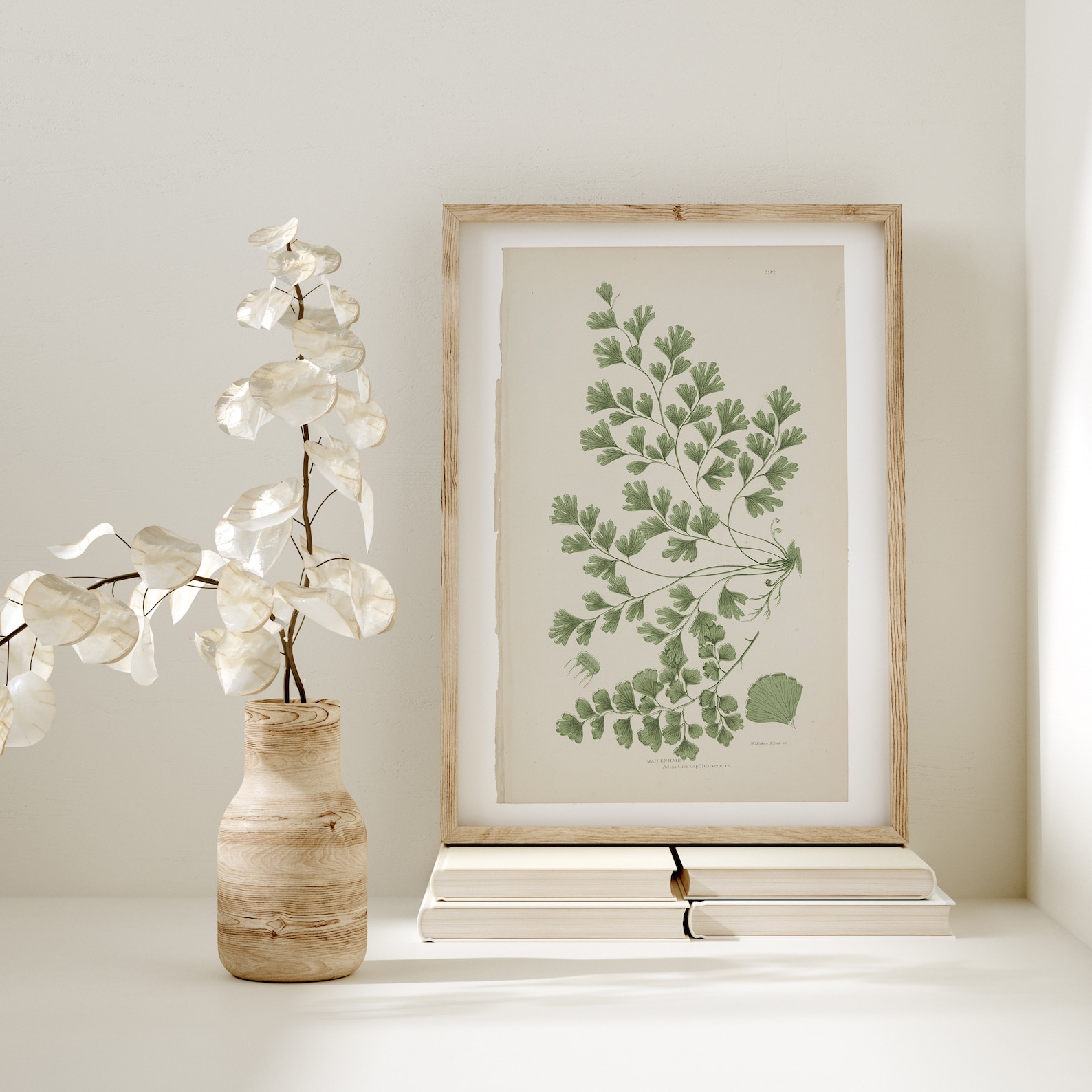 Curated visual reference: Fresh Look at Vintage Fern Botanical Gallery Wall Print Set Of 4