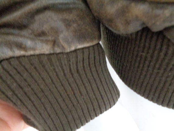 Vintage Eagle Force Basic Line Flying Leather Jac… - image 6