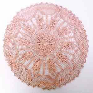 Vintage Doily, Crochet  lace handmade vintage Italy ecrù  Vintage Doily,  Lace cotton Doily, Centerpiece, Handmade doily, 100% Cotton