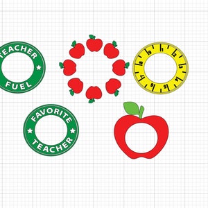 Download Teacher Fuel bundle Starbucks Cold Cup SVG Teacher Svg | Etsy