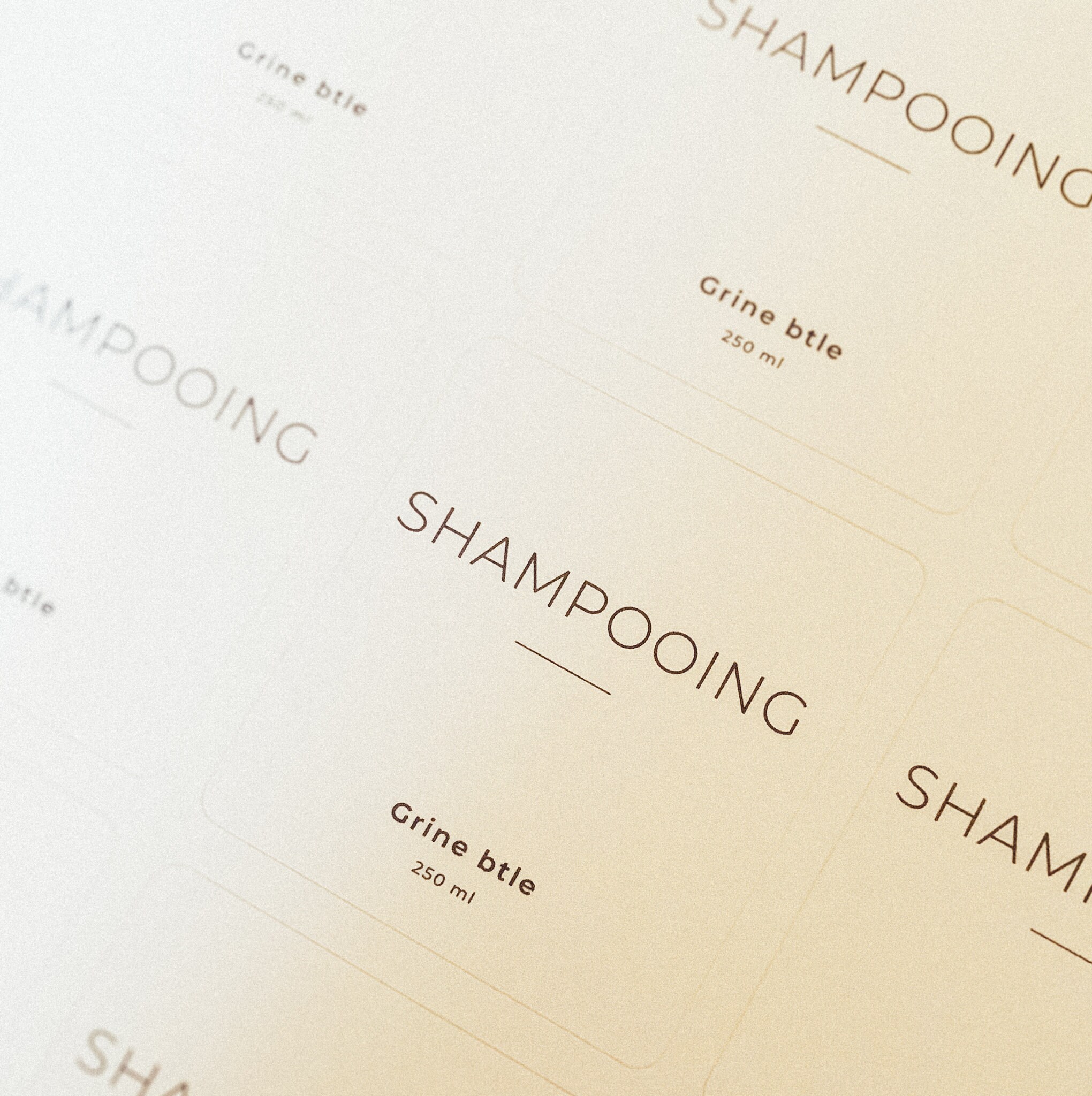 Etiquette Waterproof Pour Flacon | Etiquette Bouteille Distributeur de Savon, Shampooing Etc