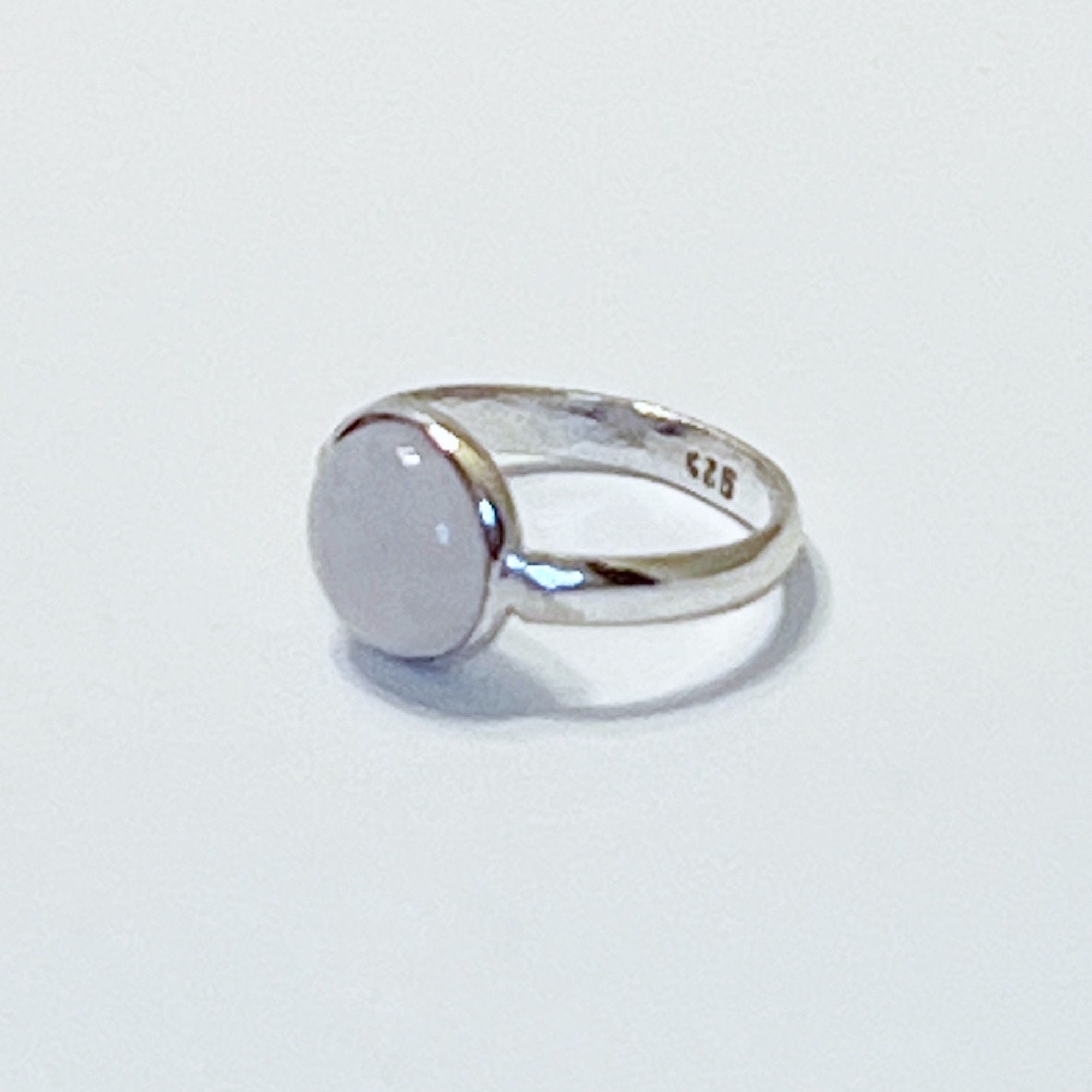 14 MM 本物のムーンストーン カボション リング - Etsy 日本
