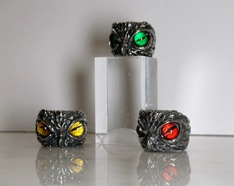 Demon Owl Stainless steel Rings