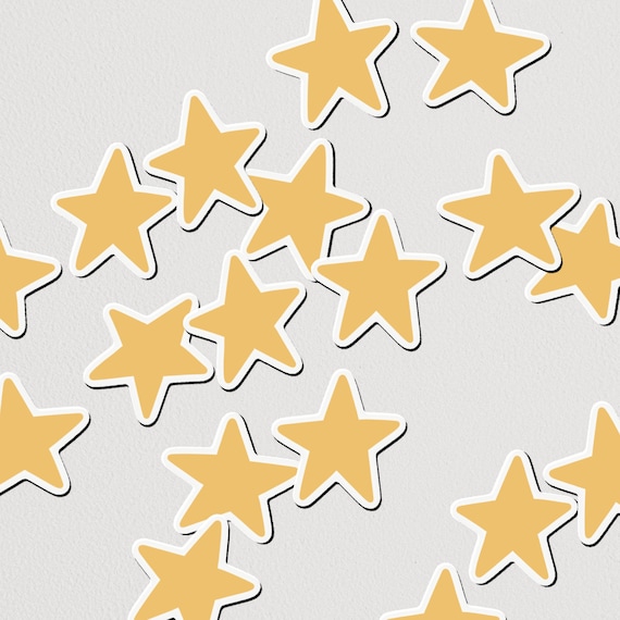 Yellow Stars Stickers