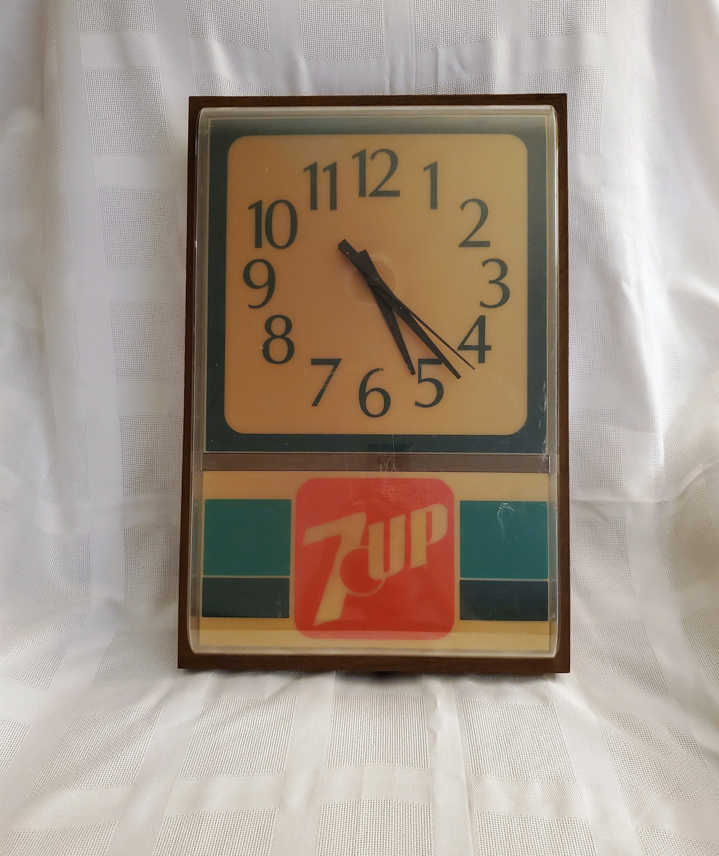 ソ*ラ様 7up セブンアップ　ビンテージウォールクロック 壁掛け時計 セブンアップ クロック Vintage 7up Wall Clock Iilluminated 7 up