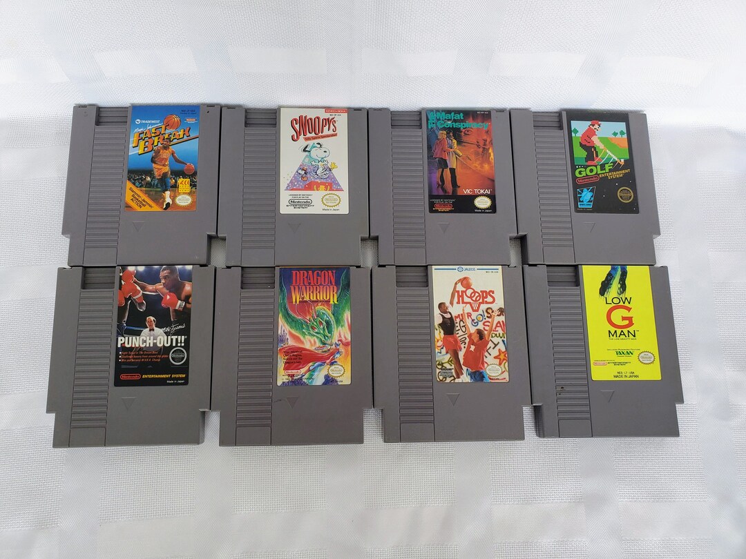 Vintage Nintendo Games Super Mario Bros. Donkey Kong Jr. Megaman Legend