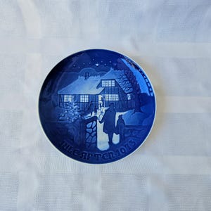 Bing & Grondahl Country Christmas Decorative Plate ~ Denmark Porcelain 1973 Collectible Christmas Plate