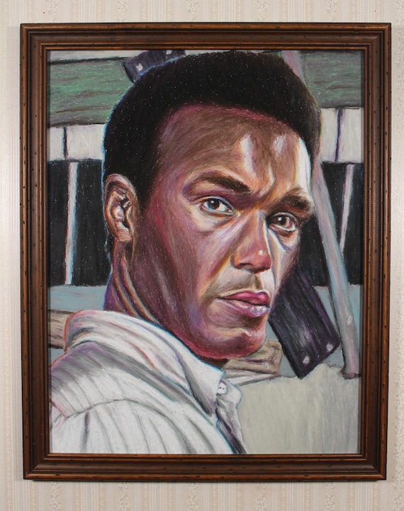 Framed Original Artwork - Ben - Night of the Living Dead, Duane Jones, Horror, Zombies, George Romero, Classic Films, 60s
