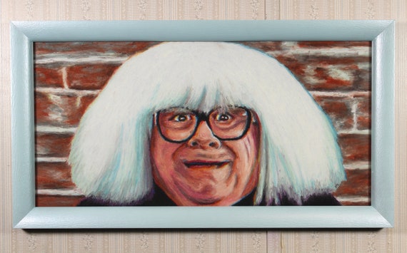 Original Artwork in Hand-Painted Frame - Frank Reynolds - Oil Pastel, It’s Always Sunny in Philadelphia, Danny Devito, Pop Art