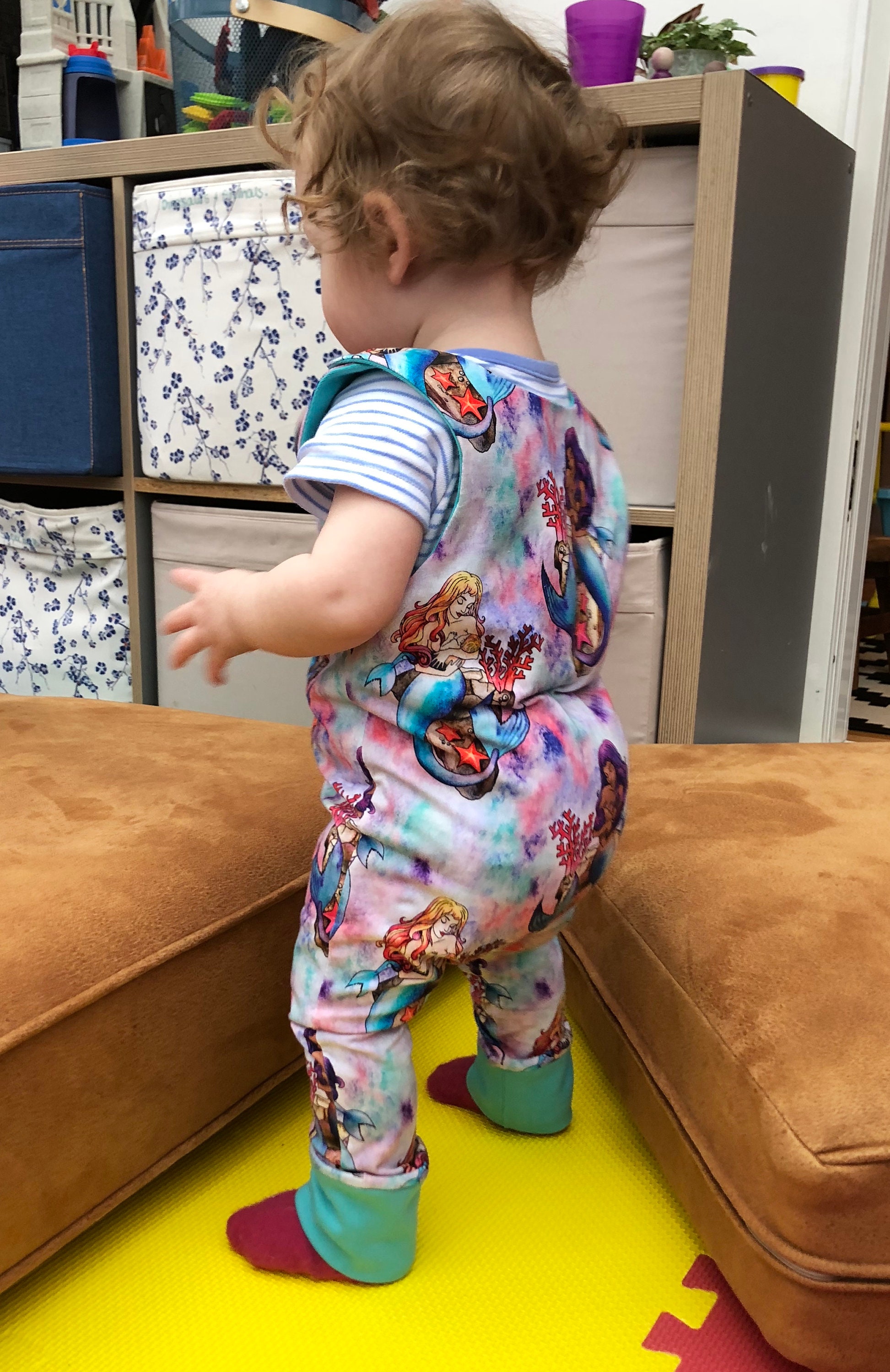 Baby/Toddler Romper Breastfeeding Mermaid Print Suitable Etsy