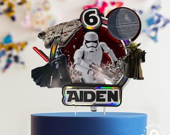 Star Wars 3D cake toppers with lights