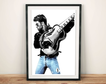 GEORGE MICHAEL WHAM 80s 90s Poster Wall Art Home Photo Print 24x36 inches 538