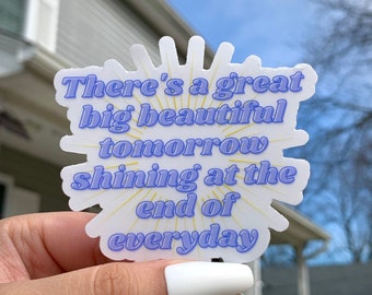 Great Big Beautiful Tomorrow Stickers | Carousel Of Progress | Vinyl Sticker | Laptop Decal | Water Bottles, Hydro etc | Weatherproof Decal