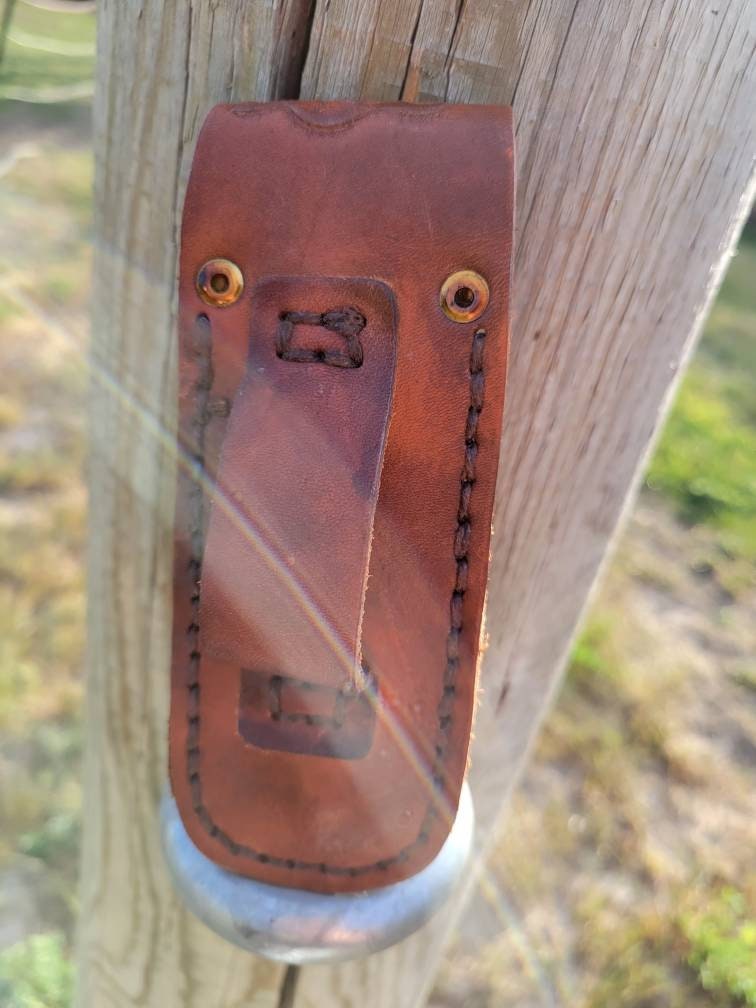 Pocket Knife Holder With Belt Loop Etsy