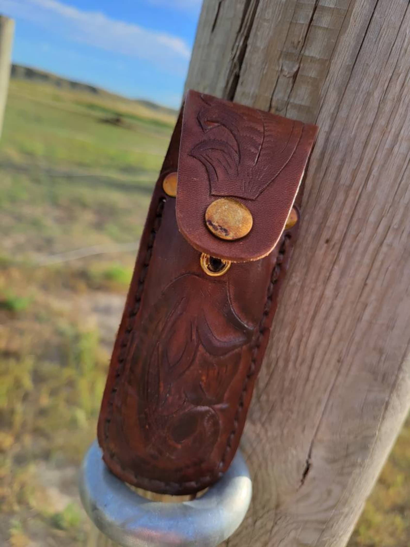 Pocket Knife Holder With Belt Loop Etsy