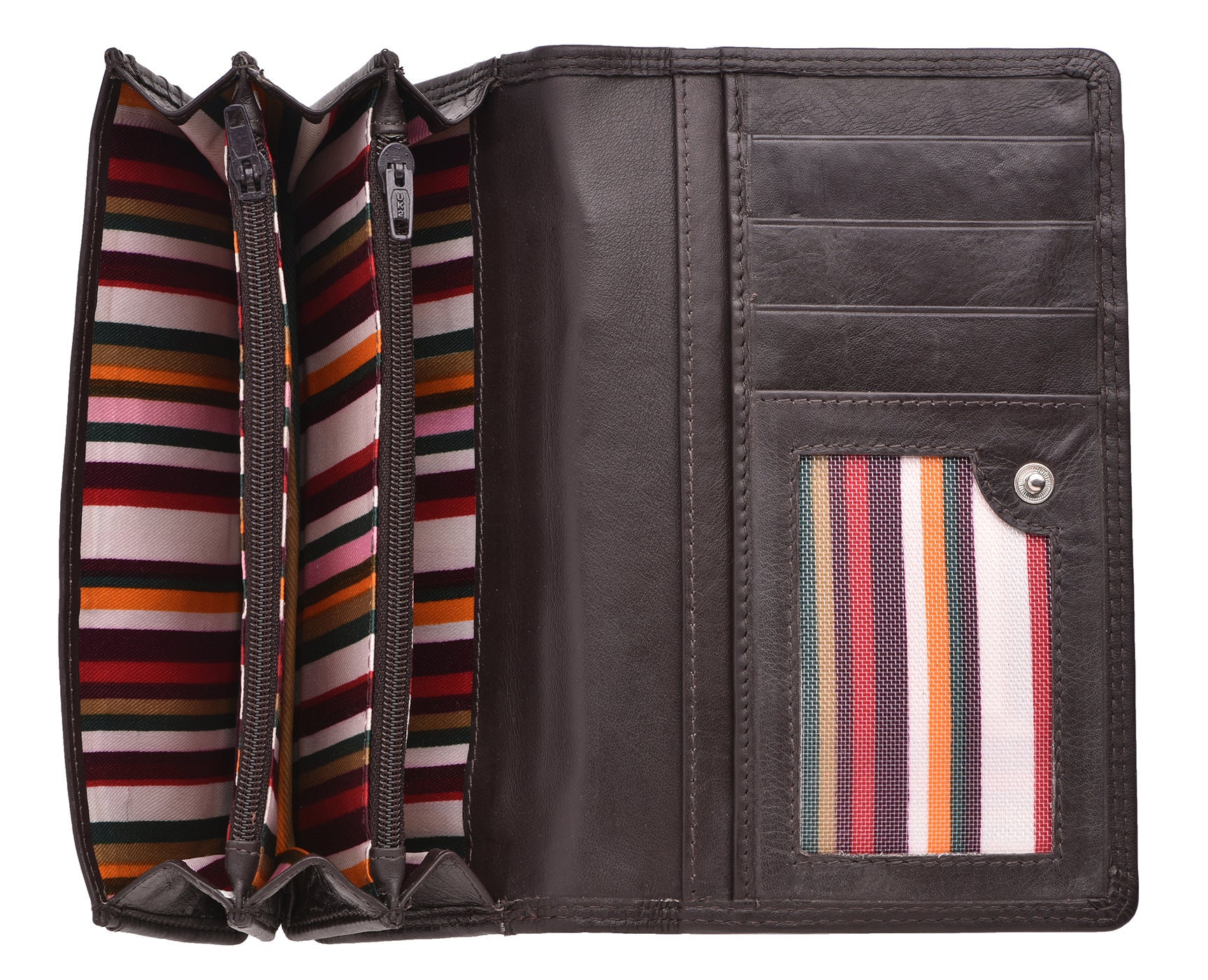 Ladies Leather wallet with RFID Blocking, col. Black