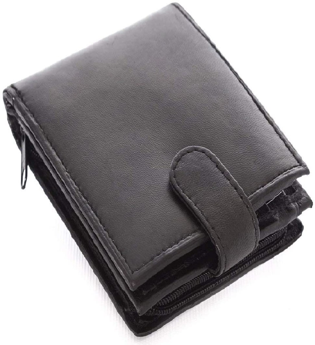 Stylish Men's Real Leather Wallet RFID Blocking Mens Soft Leather ...