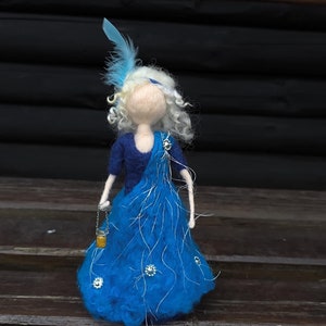 Needle felted fairy doll - Waldorf wool fairies - Needle felted pagan doll