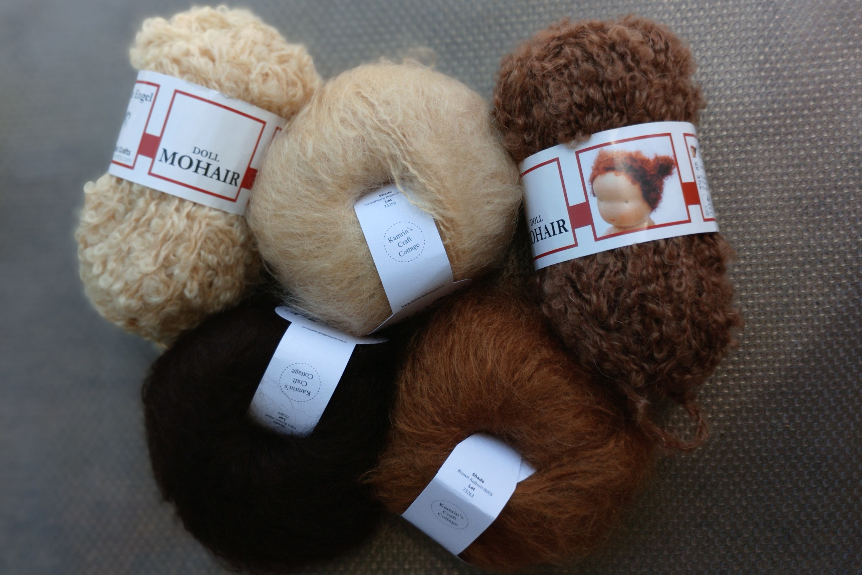 Little Loop Mohair Bouclé Doll Hair Yarn - A Child's Dream