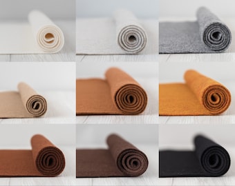 Wool blend felt fabric by meter - Birthday crown felt - Waldorf craft felt