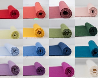 Wool blend felt fabric by meter - Birthday crown felt - Waldorf craft felt