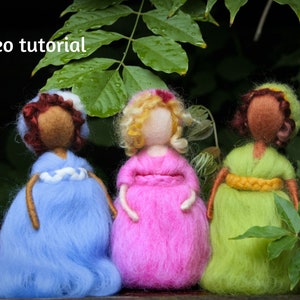 Fairy needle felting tutorial - Needle felting tutorial for beginners - Needle felted fairy PDF tutorial