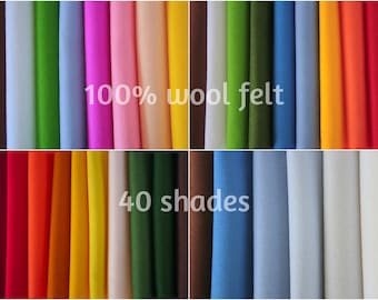 Pure wool felt sheets - Holland natural felt sheet 20*30 cm - Waldorf birthday crown felt