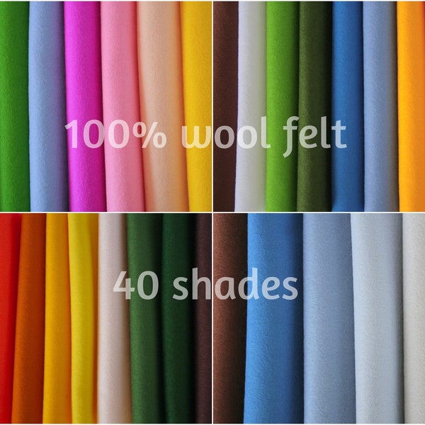 Pure wool felt sheets - Holland natural felt sheet 20*30 cm - Waldorf birthday crown felt