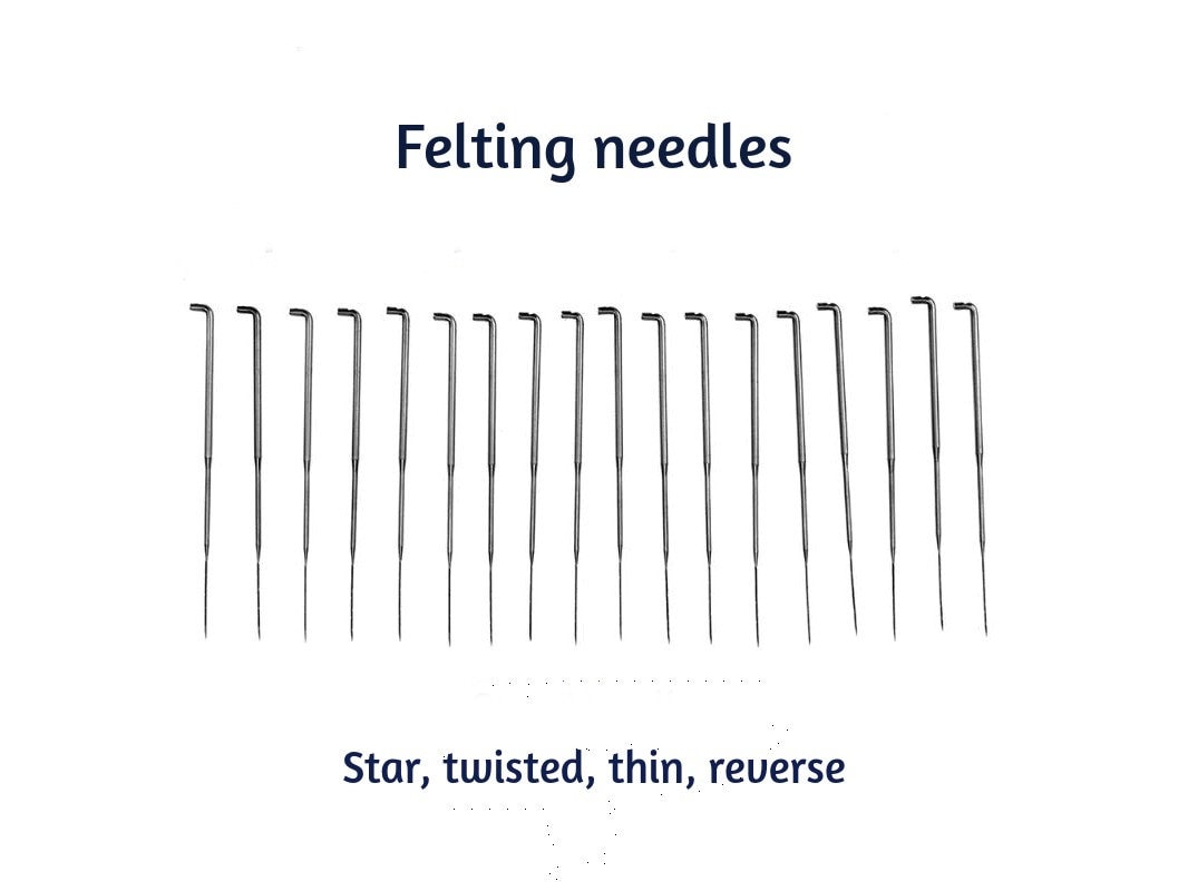 Set of 3 Starter Felting Needles, Needle Felting Needles, Needles for  Felting, Triangular Needle Felting Needles 